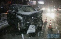 Пьяный водитель спровоцировал огромный затор на Воздухофлотском проспекте в Киеве