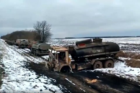​Українські бійці розгромили колону постачання російських окупантів на Чернігівщині