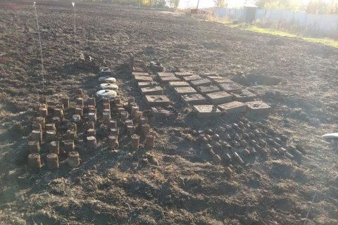 229 боеприпасов времен Второй мировой нашли во дворе частного дома в Харьковской области