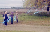 Александрию украсили синими лентами к визиту Януковича 