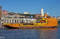 У російському Владивостоці сталася пожежа на криголамі "Катерина Велика"