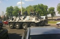 На одесской трассе БТР попали в аварию