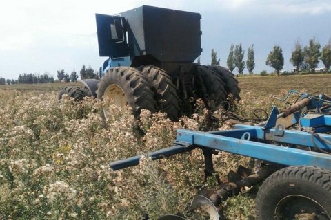 В Мариуполе во время полевых работ подорвался трактор