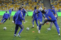 Сборная Украины впервые потренировалась на новом "Олимпийском"