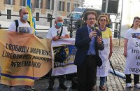 Біля парламенту Італії відбулася акція на підтримку нацгвардійця Марківа