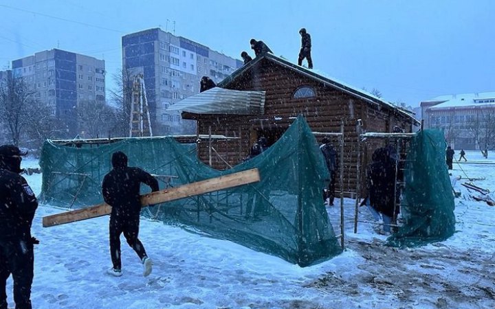 У Львові демонтували незаконно збудовану церкву УПЦ МП (оновлено)