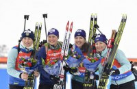 Жіноча збірна України з біатлону стала третьою в естафеті на чемпіонаті світу