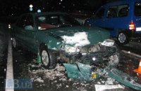 В Киеве в ДТП попал Hyundai с армейскими номерами