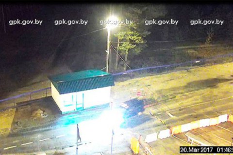 Автомобиль с вооруженными людьми пытался прорваться через границу Украины с Беларусью