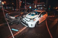 У Києві п'яний підліток на викраденому авто протаранив патрульну машину