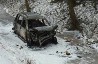 В Хмельницкой области в результате ДТП сгорел автомобиль, погибли два человека