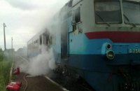 В Закарпатской области горел вагон пригородного поезда
