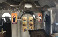 В Киеве горела деревянная церковь УПЦ МП 