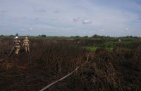 В Харьковской области на полигоне горят торфяники 