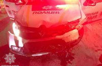 У Львові п'яний водій, втікаючи від патрульних, протаранив поліцейський автомобіль. Троє постраждалих