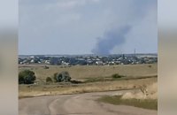 У Токмаку Запорізької області міг здетонувати склад з боєприпасами росіян