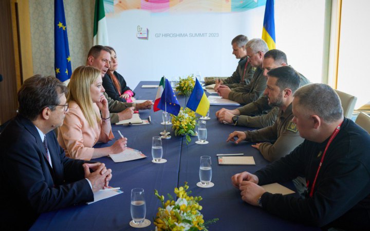 На саміті у Японії Зеленський зустрівся з Мелоні