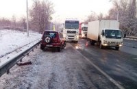 Число ДТП в Киевской области выросло в четыре раза из-за непогоды