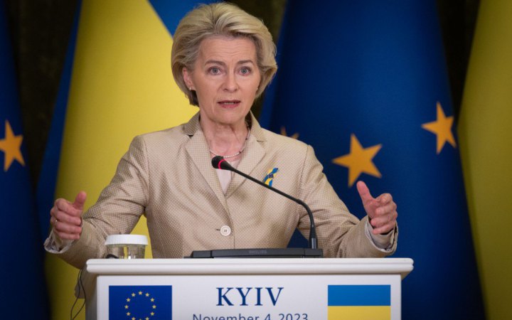 Фон дер Ляєн: кроком до миру мало б стати складання армією Росії зброї та її вихід з України