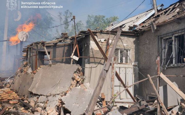 Унаслідок ударів росіян по Запоріжжю поранено чоловіка (оновлено)