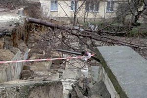 В Севастополе произошло обрушение жилых домов