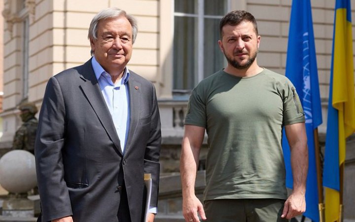 Зеленський закликав генсека ООН забезпечити безпеку Запорізької АЕС