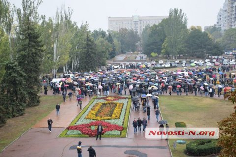 В Николаеве прошло вече в поддержку свергнутого мэра 