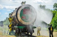 В Киеве провели учения по ликвидации утечки хлора