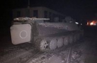 Біля метро Берестейська знищено колону російської техніки