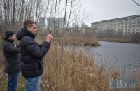 Киевские активисты призвали создать парк вокруг озера, возникшего на месте строительного котлована