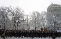 ​Сторонники УПЦ МП митингуют под Радой