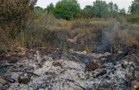 У Зайцевому через обстріли спалахнуло поле