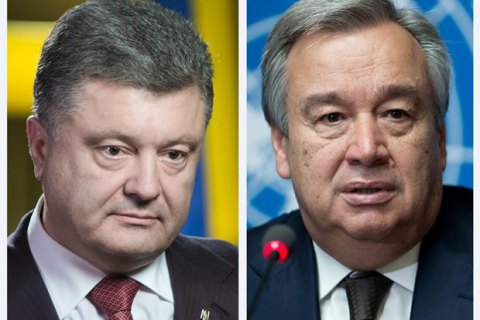 Порошенко встретится с генсеком ООН в ходе его визита в Украину 9 июля