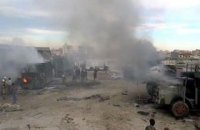 На границе с Турцией разбомбили гуманитарную колонну