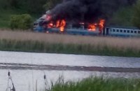 Под Немировом загорелся поезд "Винница - Гайворон" 