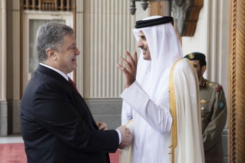 Порошенко провел переговоры с эмиром Катара