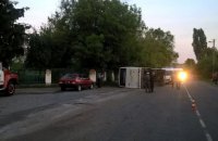 Пятеро пассажиров автобуса госпитализированы после ДТП в Черкасской области