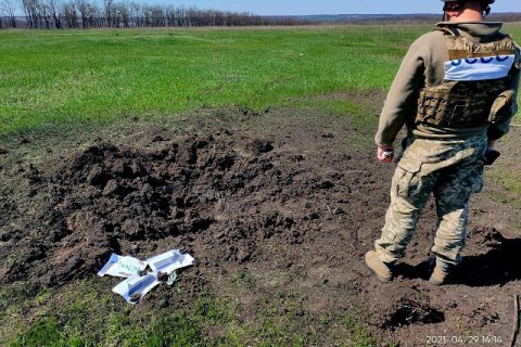 Российские оккупанты вновь обстреляли населенные пункты около линии разграничения