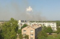 На складе боеприпасов в Балаклее возник пожар (обновлено)