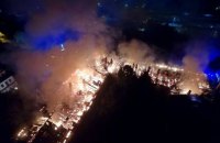 В Луцке ночью из-за пожара эвакуировали военный госпиталь