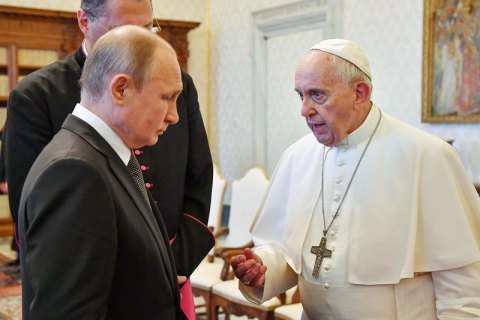 Папа Римский встретился с Путиным в Ватикане