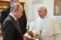 Папа Римский встретился с Путиным в Ватикане