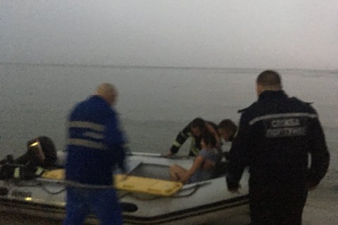 На острове под Запорожьем сильный ветер повалил на женщину дерево