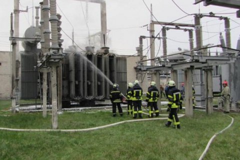 В Северодонецке сгорела трансформаторная подстанция