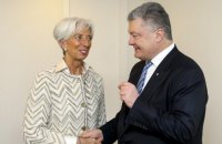 Директор МВФ похвалила Порошенко за реформы
