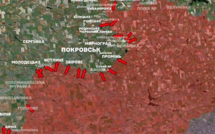 Сили оборони: ворог збільшує тиск для захоплення Покровсько-Мирноградської агломерації