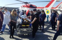 Санбригада авиационной системы МВД за два дня доставила в больницу Львова двух человек 