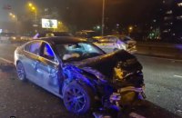 В Киеве на Окружной дороге столкнулись сразу 7 автомобилей