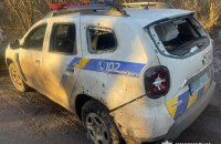 На Харківщині російський дрон атакував авто поліцейських, які їхали затримувати колаборанта