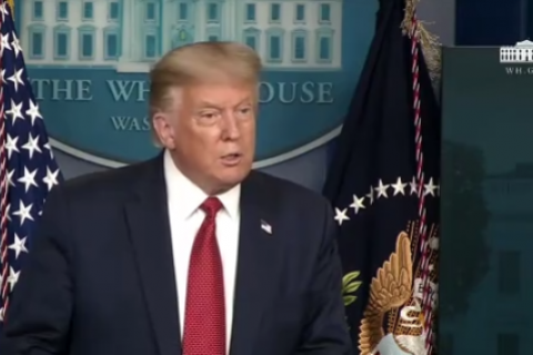 Трамп прервал брифинг из-за стрельбы у Белого дома